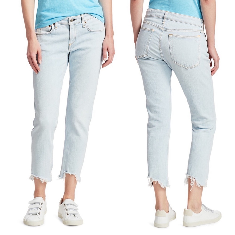 rag & bone Light Wash Boyfriend Jeans